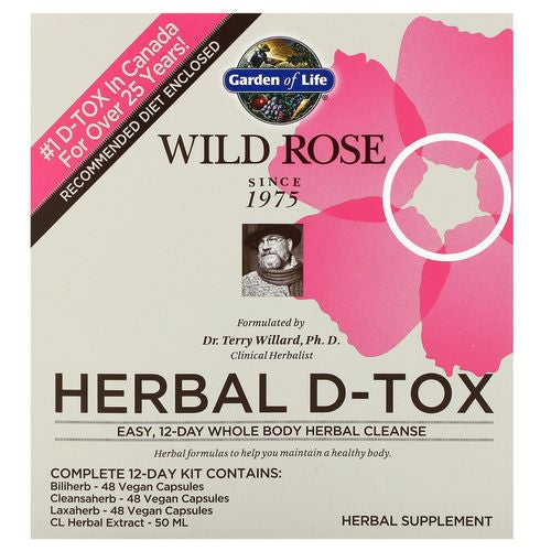 Wild Rose Herbal D-Tox by Garden of life -1-kit