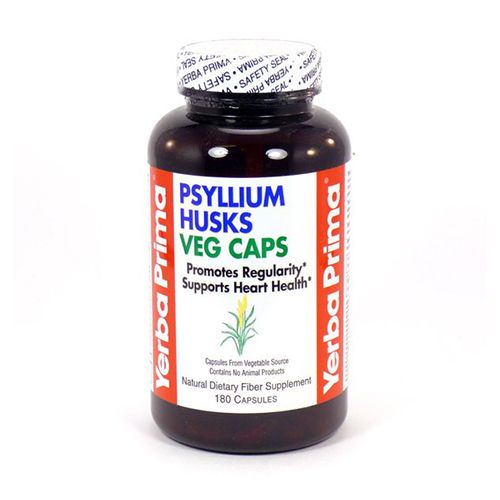 Yerba Prima, Fiber Psyllium Husks Vg Cap - 180cp