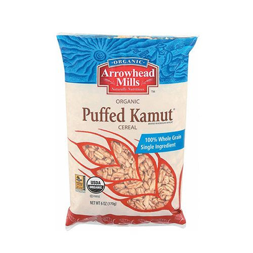 ARROWHEAD MILLS, ORGANIC PUFFED KAMUT CEREAL