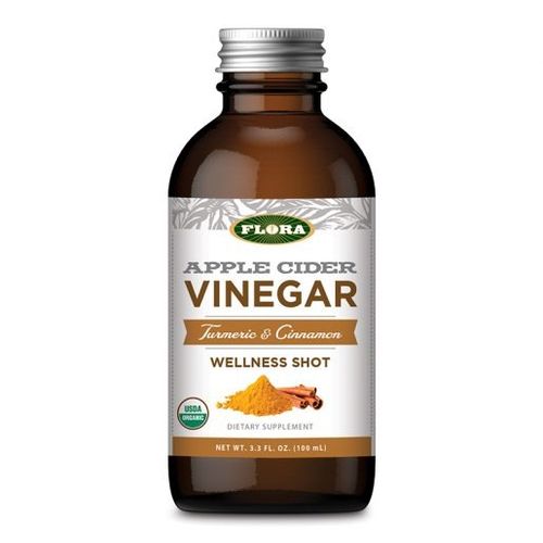 Apple Cider Vinegar Turmeric & Cinnamon Wellness Shot Flora Inc 3.3 oz Liquid