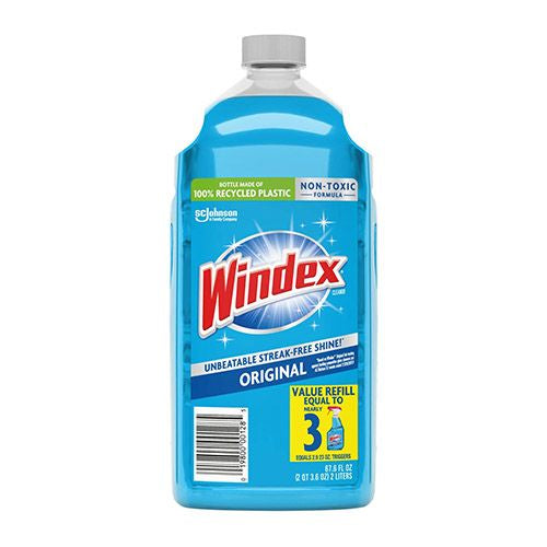 Windex Original No Scent Glass Cleaner Refill 67.6 oz. Liquid