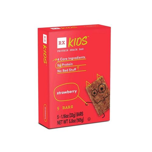 RX Kids Protein Snack Bar  Delicious Flavor  Strawberry  5 Ct  5.8 Oz  Box