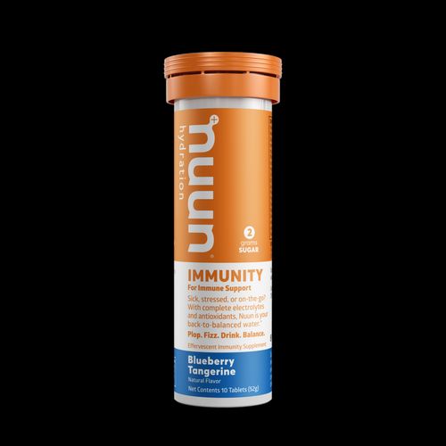 Nuun Immunity  Immune Support Electrolyte Drink Enhancer Blueberry Tangerine Tablets  10 Count Tube