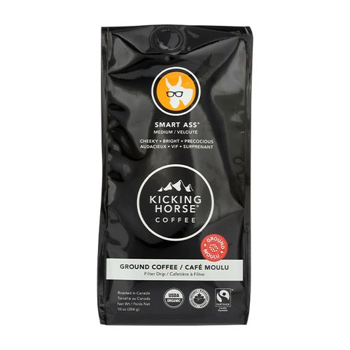 Kicking Horse Coffee, Smart Ass, Medium Roast, Ground, 10 Oz - Certified Organic, Fairtrade, Kosher Coffee (B01KQLUU7U)