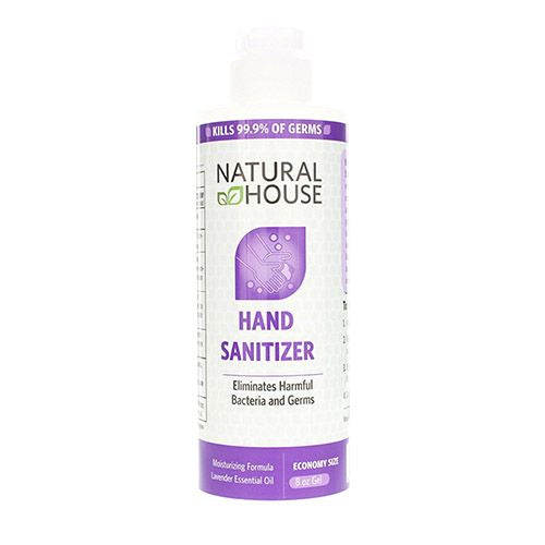 Natural House 8 Oz Hand Sanitation Elminate 99.9% Bacteria Germs Vegan Lavender