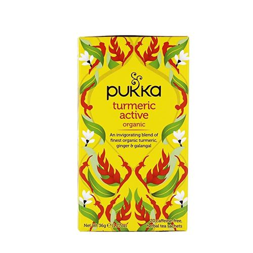 Pukka Herbs Organic Turmeric Active Herbal Tea Bags, 20 Ct