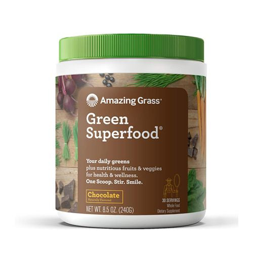 Amazing Grass, Chocolate Green Superfood - 8.5 Oz