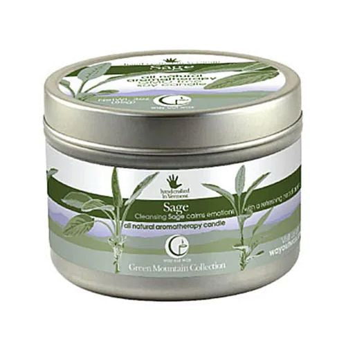 All Natural Aromatherapy Candle, Sage, 3 Oz (85 G) - Way Out Wax