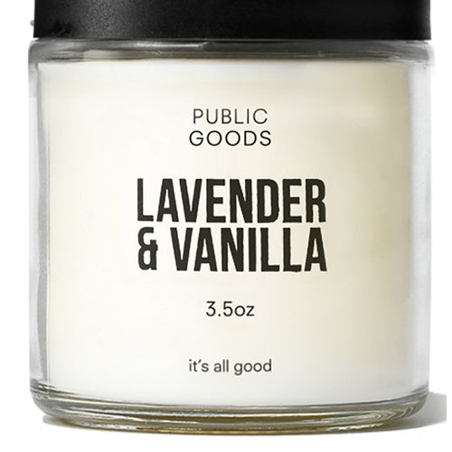 Public Goods Lavender & Vanilla Scented Candle