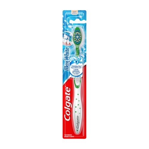 Colgate Max White Full Head Whitening Toothbrush  Soft