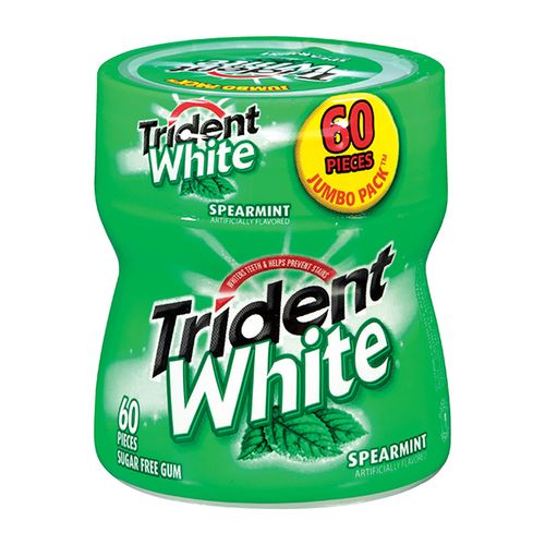 Trident White Sugar Free Gum, Spearmint Flavor, 1 Go-Cup (60 Pieces Total) (B01LF74EHG)