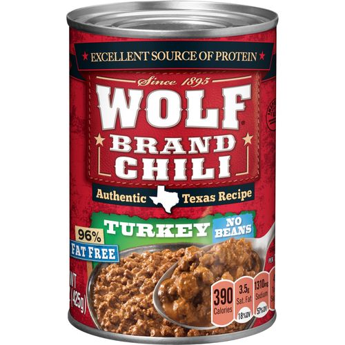 WOLF Turkey Chili No Beans, 15 OZ