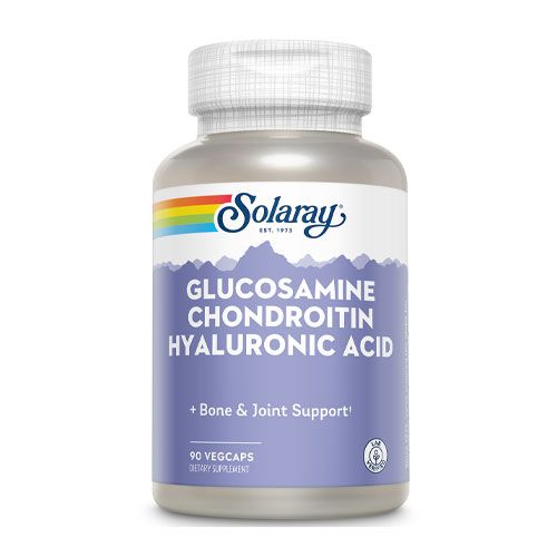 Solaray Glucosamine Chondroitin Hyaluronic Acid | Healthy Joint Comfort & Mobility with Vitamin C | 30 Serv  90 VegCaps