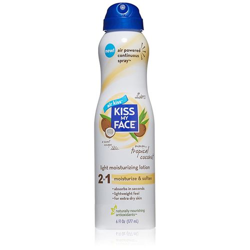 Kiss My Face Lotion Light Moisturizing 2 in 1 Lotion Spray  Lavender Shea  6 Oz