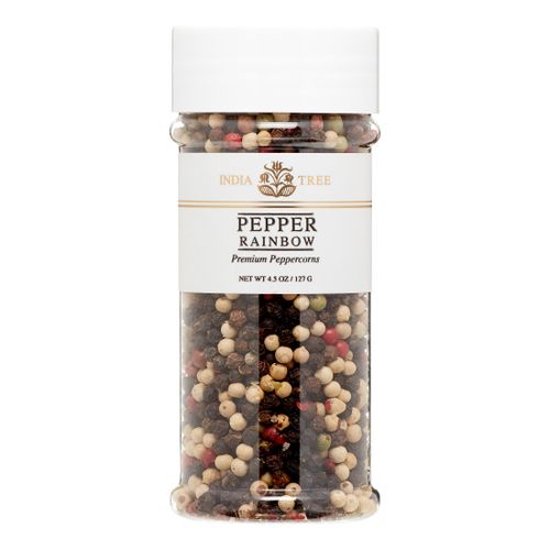 India Tree Whole Peppercorns, Pepper Rainbow, 4.5 Oz