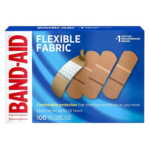 BAND-AID FLEXIBLE FABRIC 100 Count CLUB