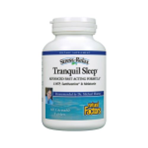 Stress-Relax Chewable Tranquil Sleep by Natural Factors  Tropical Fruit Flavor  60 Tablets