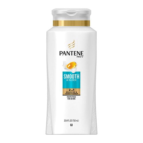 Pantene Pro-V 2 In 1 Shampoo & Conditioner  Smooth & Sleek  25.4 Fl Oz