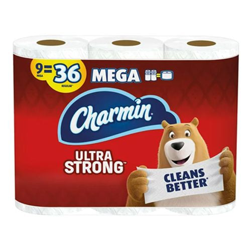 Charmin Ultra Strong Toilet Paper  9 Mega Rolls