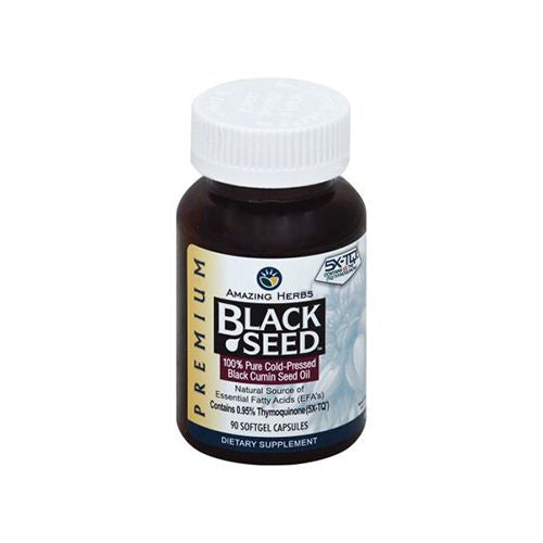 Amazing Herbs Black Seed Black Cumin Seed Oil - 90 Softgels