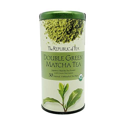 The Republic of Tea, Organic Double Green Matcha Tea, tea bags, 50 ct