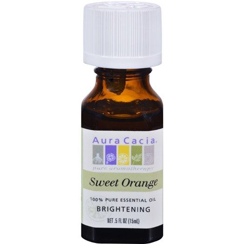 Aura Cacia 100% Pure Essential Oil Sweet Orange 0.5 fl oz Liq