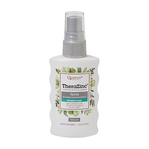 Quantum Health TheraZinc Spray  Peppermint Clove  2 Oz