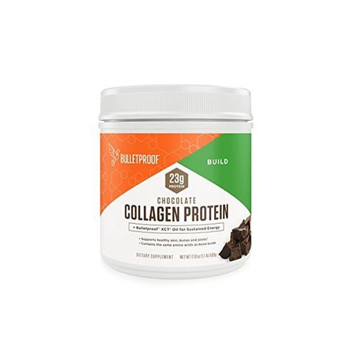 Chocolate Collagen Protein Powder with MCT Oil, 19g Protein, 17.6 Oz, Bulletproof Collagen Peptides and Amino Acids for Healthy Skin, Bones and Joints (B0759SL8Y6)