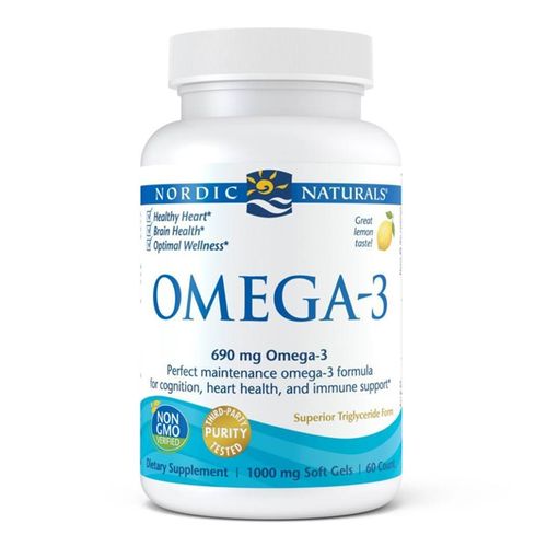 Nordic Naturals Omega-3 Softgels  Lemon  690 mg