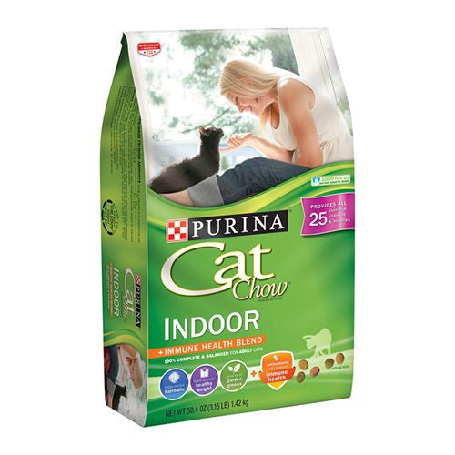 Purina Cat Chow Indoor Hairball & Healthy Dry Cat Food  3.15 lb Bag