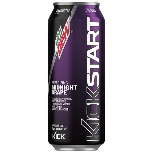 Mtn Dew Kickstart Energizing Midnight Grape 16 fl. oz. Can