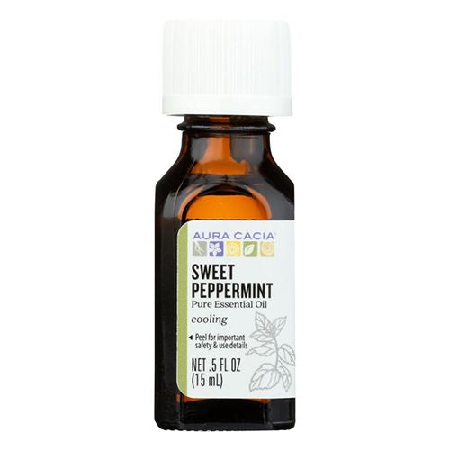 Aura Cacia Essential Oil - Peppermint  Sweet - .50 fl oz.