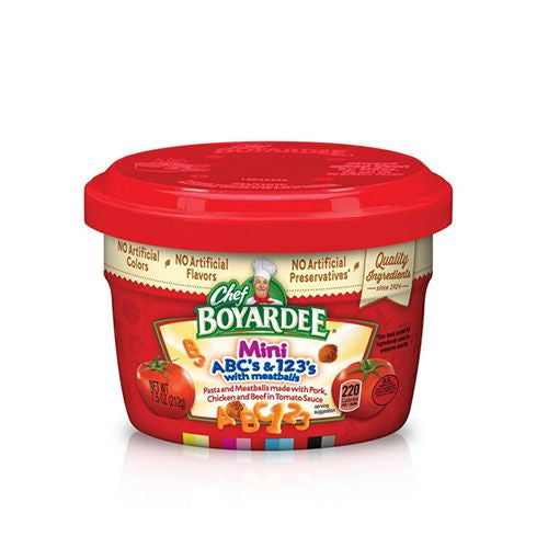 Chef Boyardee Mini Abc''s & 123''s Wit