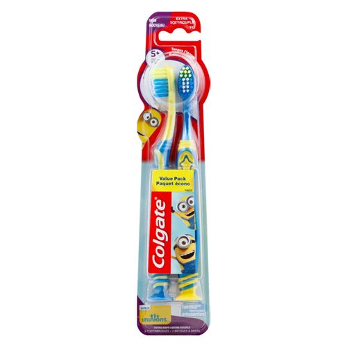 Colgate Kids Extra Soft Toothbrush with Suction Cup Peppa Pig, 2 Count