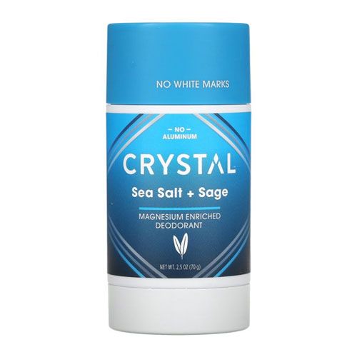 Crystal Body Deodorant, Deodorant Sea Salt Sage - 2.5oz