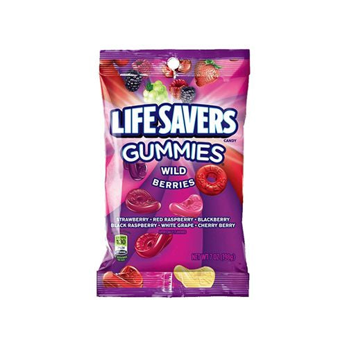 WILD BERRIES GUMMIES, STRAWBERRY, RED RASPBERRY, BLACKBERRY, BLACK RASPBERRY, WHITE GRAPE, CHERRY BERRY