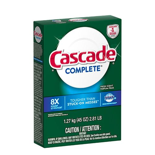 Cascade Powder Dishwasher Detergent  Fresh Scent  75 ounces