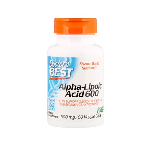 Doctor s Best Alpha-Lipoic Acid  Non-GMO  Gluten Free  Vegan  Soy Free  Promotes Healthy Blood Sugar  600 mg  60 Veggie Caps