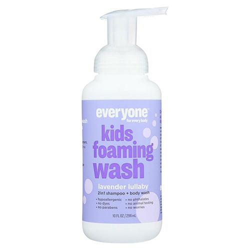 Everyone Kids Lavender Lullaby 2-in-1 Foaming Body Wash + Shampoo, 10 Fl Oz