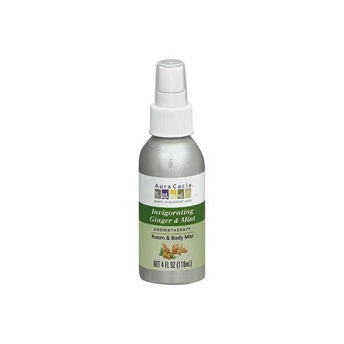 Aura Cacia Aromatherapy Mist Ginger Mint - 4 fl oz