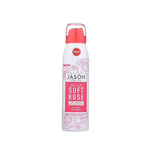 JASON Delicate Soft Rose Dry Spray Deodorant  3.2 oz.