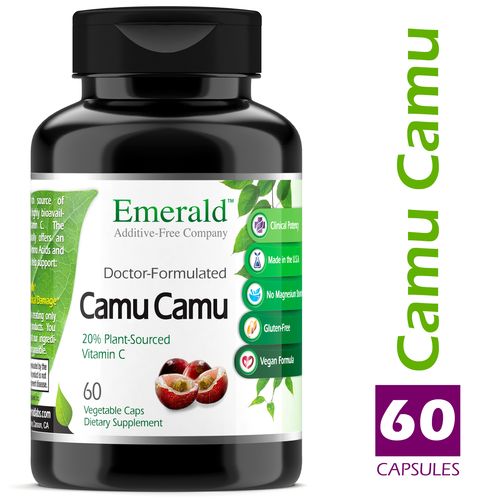 Emerald Labs Camu Camu - Helps Support Body Cleanse, Strengthens Immune System, Supports Anti-Aging, Plant Source Vitamin C - 60 Vegetable Capsules