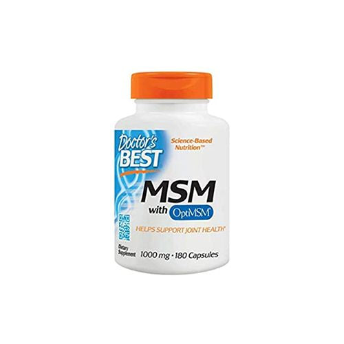 Doctor s Best MSM with OptiMSM  Non-GMO  Gluten Free  Joint Support  1000 mg  180 Caps