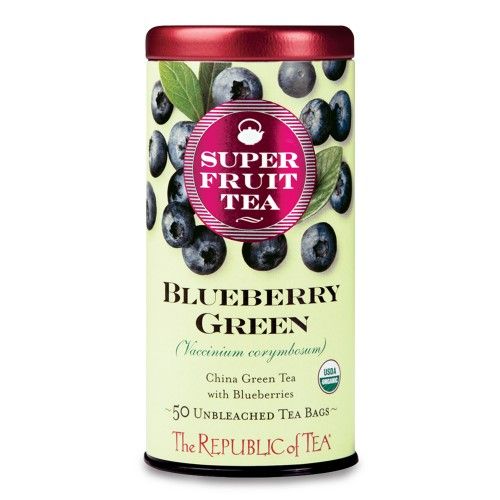 The Republic of Tea, Organic Blueberry Green Tea, Tea Bags, 36 ct