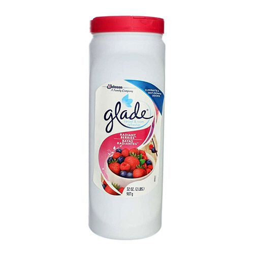 Glade Carpet and Room Refresher, Deodorizer for Home, Pets, and Smoke, Radiant Berries, 32 Oz, 6 Count (B002YX0PJC)