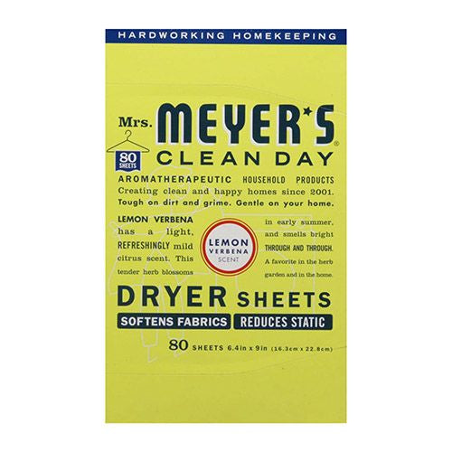 Mrs. Meyer’s Clean Day Dryer Sheets  Lemon Verbena Scent