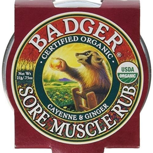 Badger - Sore Muscle Rub  Muscle Relief Balm  Warming Muscle Rub  0.75 oz