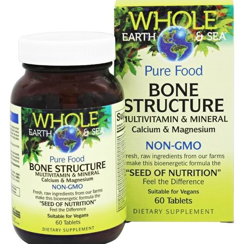 Whole Earth & Sea - Pure Food Bone Structure Multivitamin & Mineral - 60 Tablets