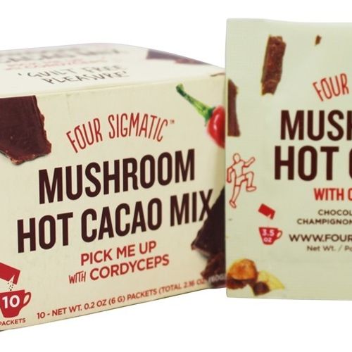 Mushroom Cacao Mix by Four Sigmatic | Organic Instant Cacao with Cordyceps, Ginger & Coconut | Supports Performance & Energy | Drink it or Bake with it | Vegan, Gluten-Free, Dairy-Free | 10 Count (B00UI10SN0)