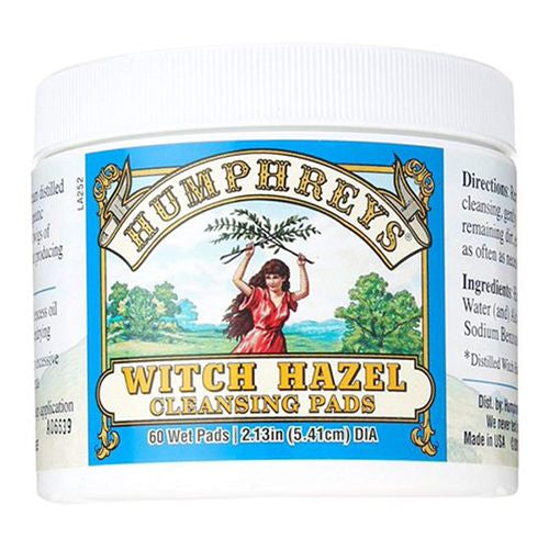 Humphrey s Witch Hazel Cleansing Pads  60 Pads